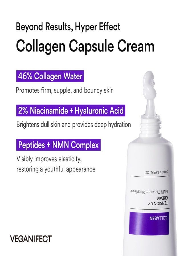 VEGANIFECT Triple Collagen Capsule Cream | Daily Firming Cream with Peptide & Panthenol | redcue wrinkles and Boost Elasticity | Korean Skincare, 0.33 fl.oz. - Image 3